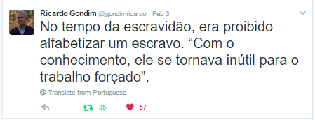 Ricardo Gondim sobre a escravidão